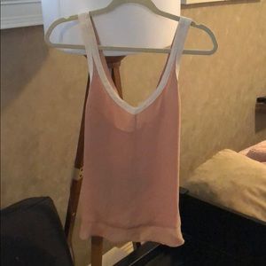 Silence and noise rose pink tank